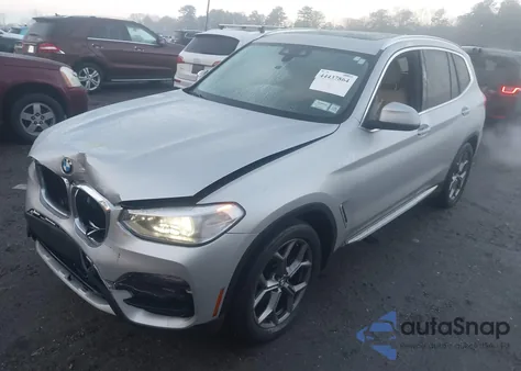 2020 BMW X3 xDrive30I z USA, uszkodzony, nr VIN 5UXTY5C08LLT34423